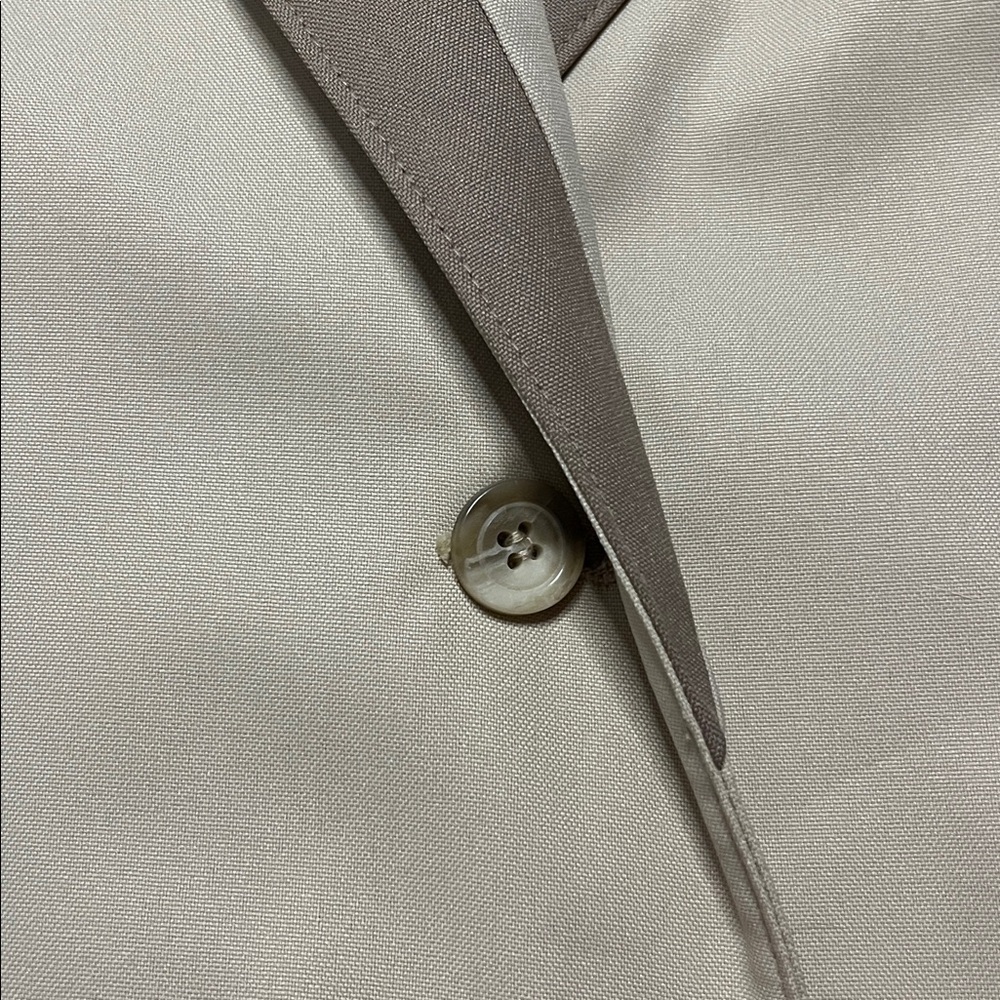 Vintage Bonders Women’s Cream and Tan Trench Coat size 10 - Picture 7 of 9